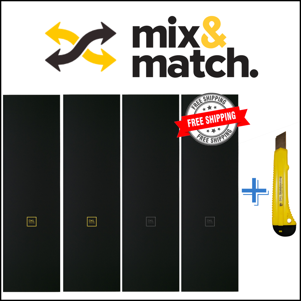 [LOGO 4-Pack] DKL Rubber Griptape